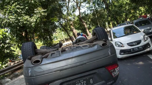 Kecelakaan Mercedes di Jakarta pada 22 April 2020