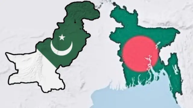 বাংলাদেশ ও পাকিস্তানের ম্যাপ