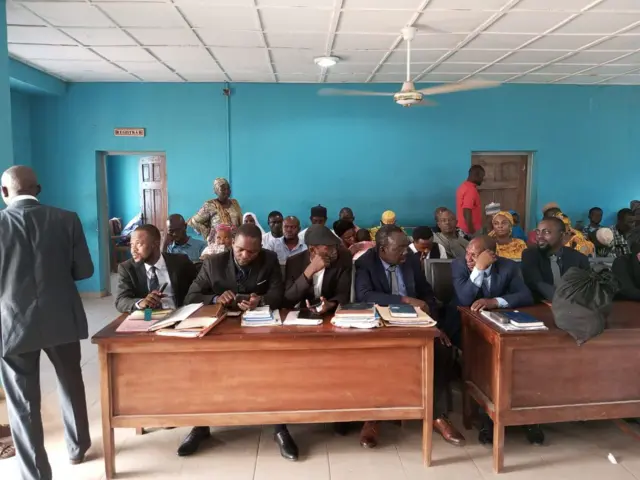 Aworan awọn agbẹjọro ninu ile ẹjọ ni Ilorin