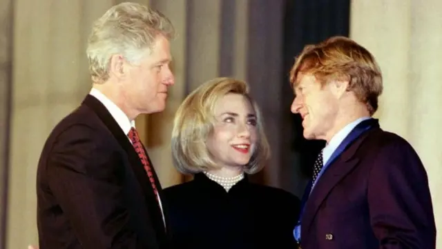 Редфорд и супруги Клинтон