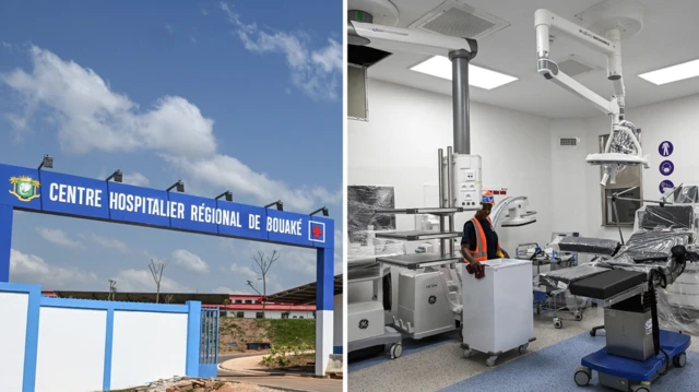 یک بیمارستان جدید در بواکه، قبل از جام ملت‌های آفریقا ساخته شده است