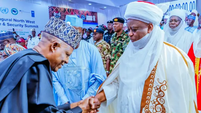 Igbakeji Ààrẹ Shettima n ki Sultan Muhammad Sa'ad Abubakar III