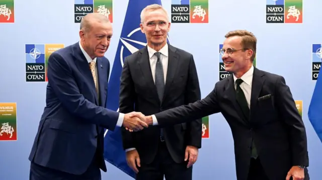 Erdogan, Stoltenberg, Kristersson
