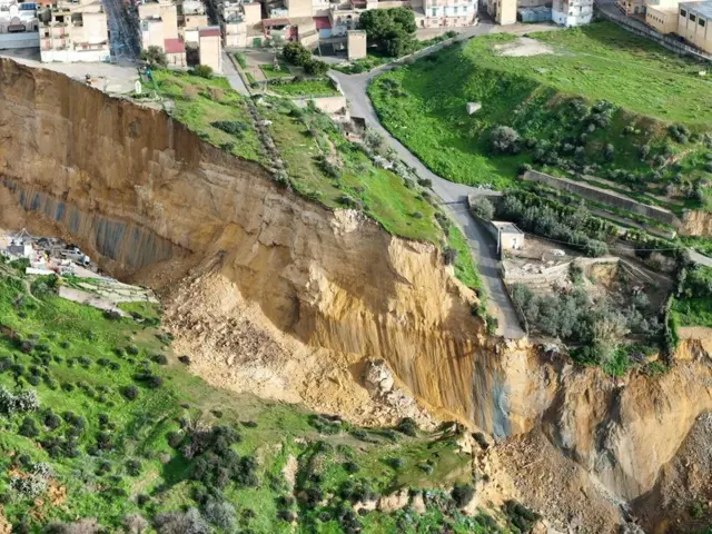 klizište u gradiću Nišemi na siciliji
