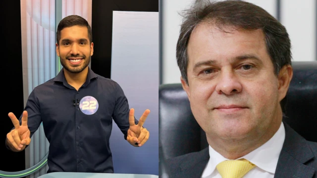 Candidatos do segundo turnoquero jogar quinaFortaleza: André Fernandes (à esquerda) disputa com Evandro Leitão