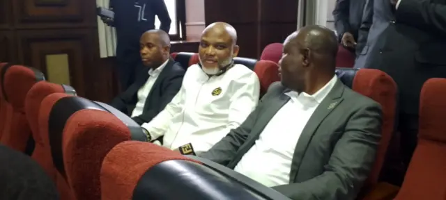Nnamdi Kanu awuchiela n'ụlọikpe maka ikpe ya nke taa