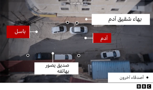 صورة توضيحية للحظة إطلاق النار