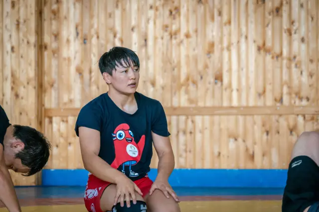 Мээрим Жуманазарова машыгуу учурунда