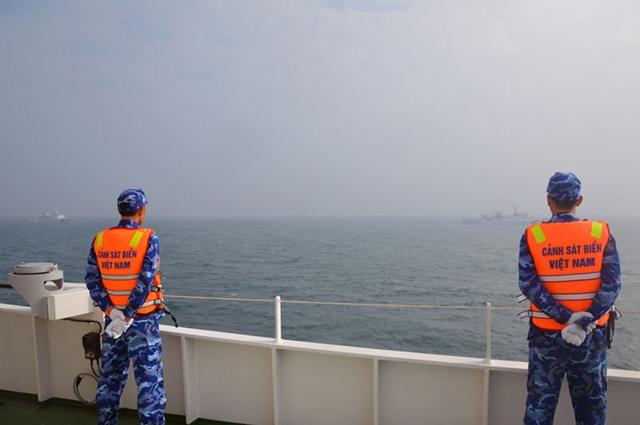 Cảnh sát biển Việt Nam trong một cuộc tuần tra trên Biển Đông hồi tháng 11/2023