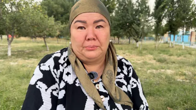 Бактыгүл Далиева. Уулу согушка кеткен бойдон дайыны жок экенин айтууда. 