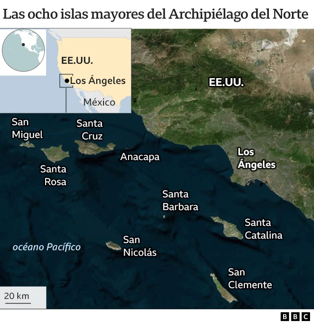 Un mapa con las islas del Archipiélago del Norte