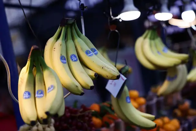 Банани на прилавку