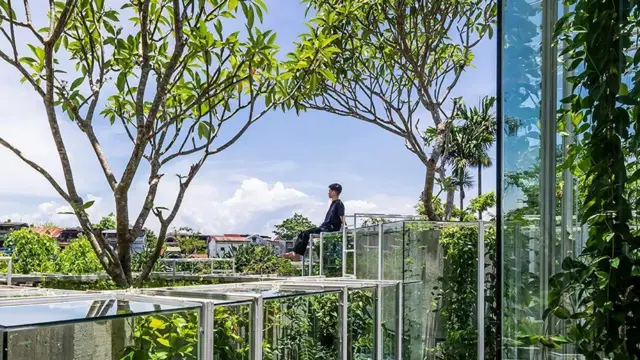 مبنى يعكس الطبيعة في فيتنام