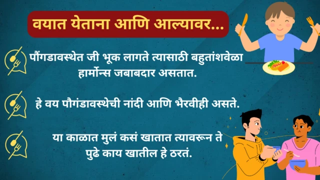 पौगंडावस्थेतील आहार 