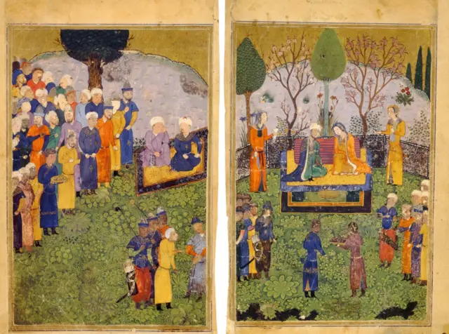 فردوسی کے شاہنامے کا ایک منظر