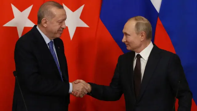 Recep Tayyip Erdoğan ve Vladimir Putin