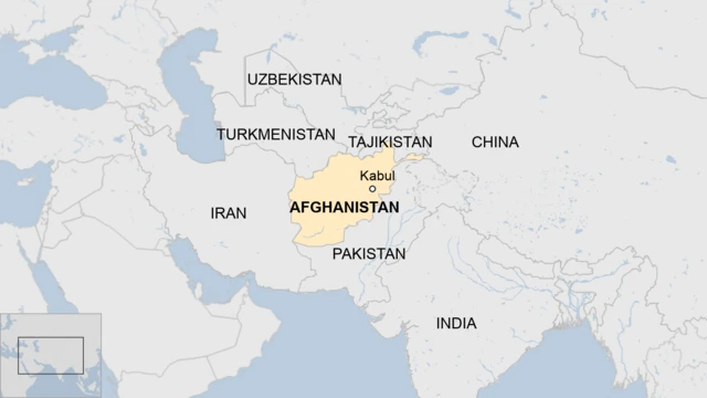 Taswirar ƙasar Afghanistan da ƙasashen da ke maƙwaftaka da ita
