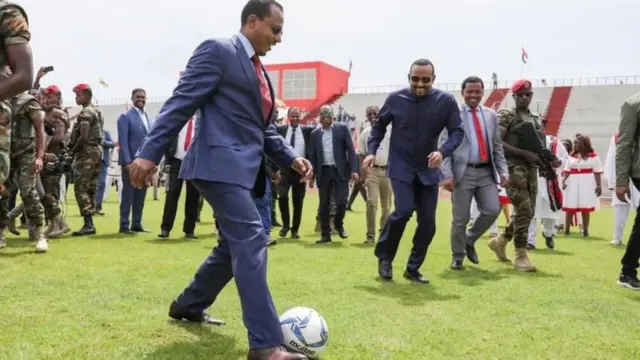 Obbo Lammaa Magarsaa fi MM Abiy Ahimed, Eebla 11, 2019, istaadiyeemii Wallaggaatti