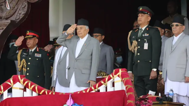 गणतन्त्र दिवसको कार्यक्रममा सहभागी हुँदै राष्ट्रपति