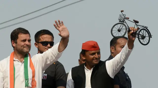 राहुल गांधी और अखिलेश यादव