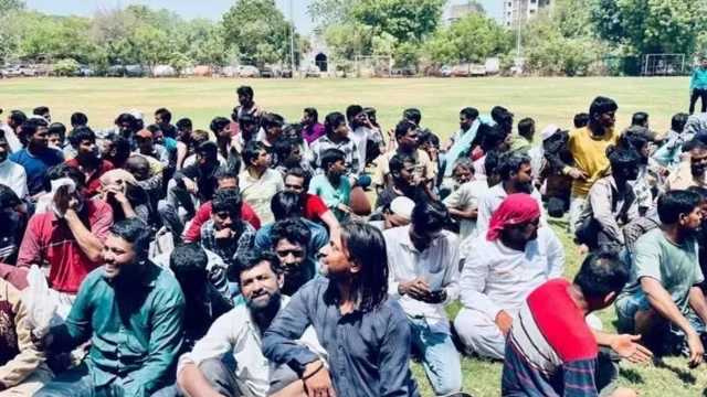 گجرات پولیس نے اپریل میں ایک ہزار سے زیادہ لوگوں کو حراست میں لیا تھا۔