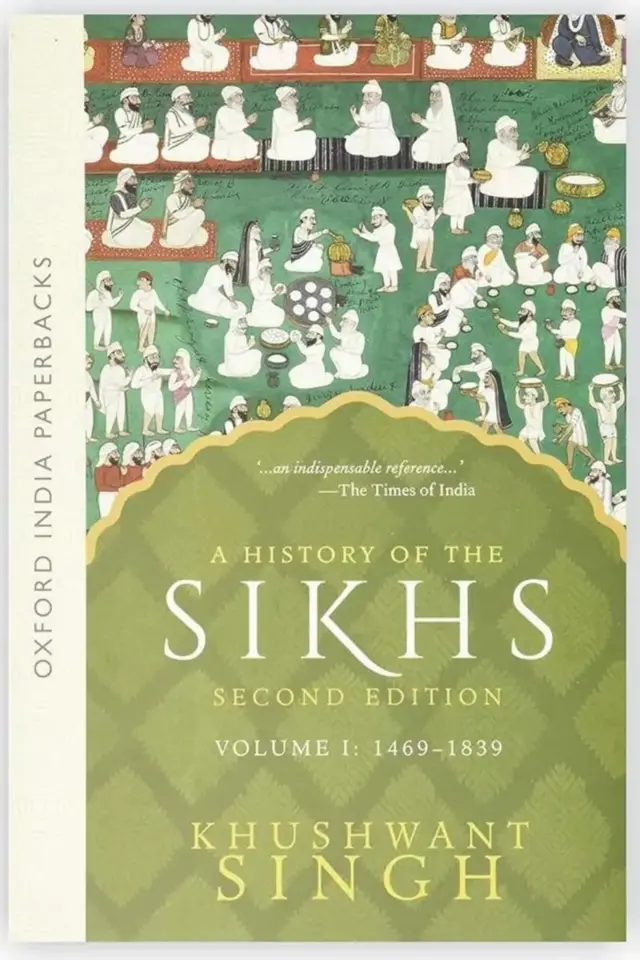 سکھوں کی تاریخ پر مبنی ایک کتاب کا سرورق