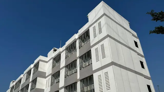 Wujud Kampung Susun Bayam (KSB), rusun yang dibangun dekat Jakarta International Stadium.