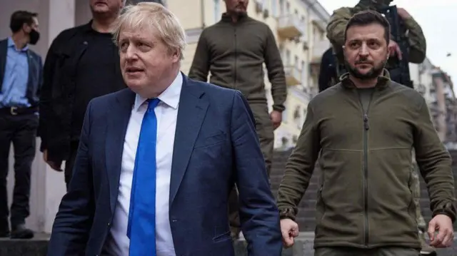 Bw Johnson ametoa msaada thabiti wa Uingereza kwa Ukraine na kiongozi wake Volodymyr Zelensky