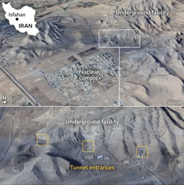 په اصفهان کې د اټومي تاسيساتو انځور