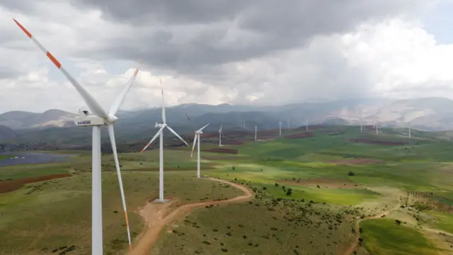 Kayseri'de Yahyalı Rüzgar Enerji Santrali