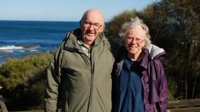 Don and Gail Patterson, wey die afta di lunch