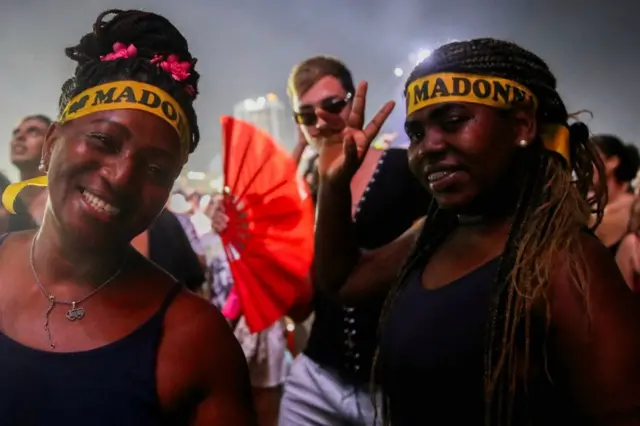 Rio'daki Madonna hayranları