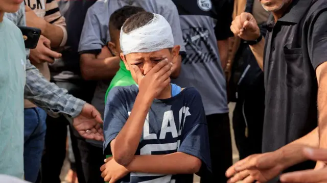کودک مجروح شده فلسطینی