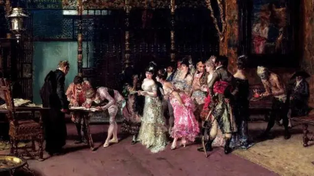 Pintura de una boda de Mariano Fortuny.