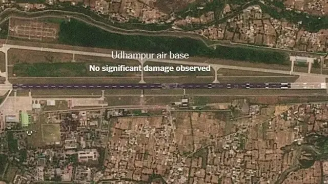உதம்பூர் விமானப்படை தளத்தின் படம்