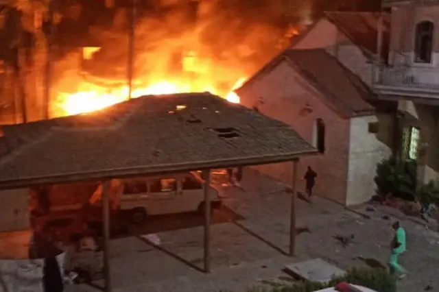 Сокку урулгандан кийин Аль-Ахли ооруканасын өрт жалмаган