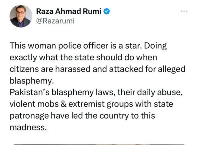 वरिष्ठ पत्रकार रज़ा अहमद का एक्स पर पोस्ट