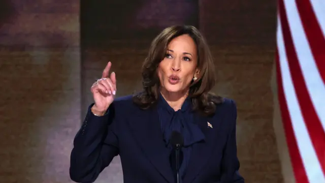 Democratic presidential candidate Kamala Harris delivers keynote speech on final night of Democratic National Convention