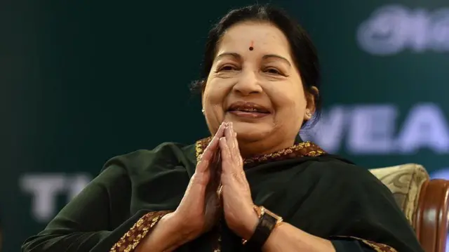 तमिलनाडु की मुख्यमंत्री जयललिता 