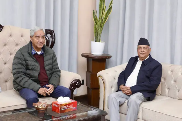 शेरबहादुर देउवा र केपी ओली