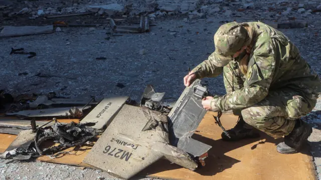 لاشه پهپاد شاهد در اوکراین