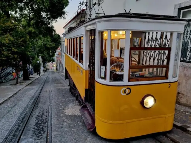 Фуникулер «Глория». Фото сделано до аварии — в июле 2025 года
