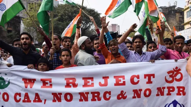 এনআরসির বিরোধী বিক্ষোভে এনপিআরের বিরোধিতা করেছিলেন বহু মানুষ - ফাইল চিত্র