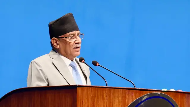 सोमबार प्रतिनिधिसभामा बोल्दै प्रचण्ड