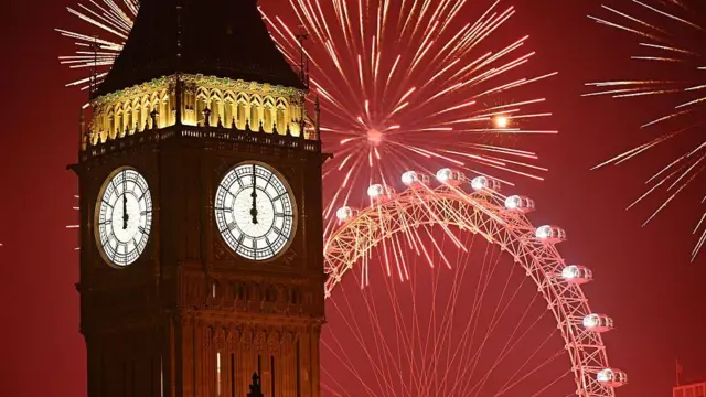 Новорічний салют у Лондоні
