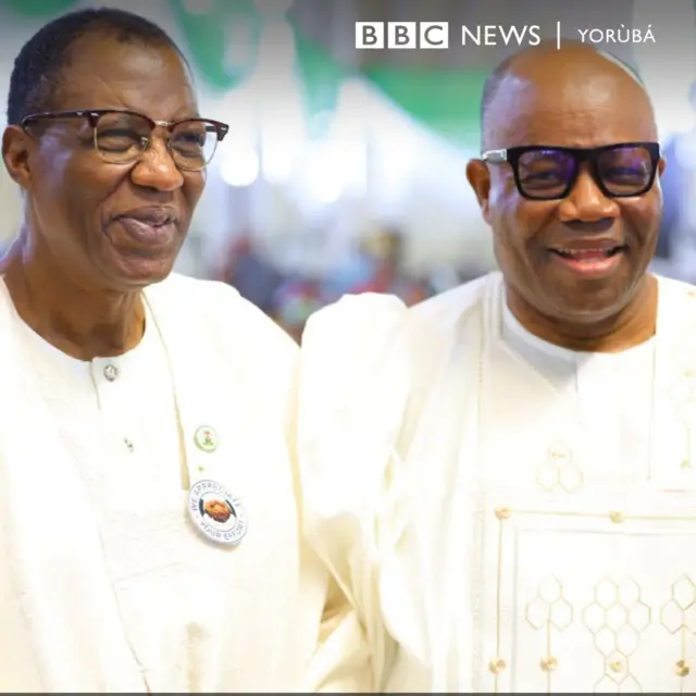 Gomina ipinlẹ Ogun tẹlẹ, Gbenga Daniel naa wa nibẹ