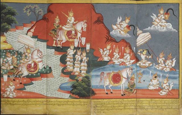 မြန်မာဗုဒ္ဓ၀င်ရဲ့ တောထွက်ခန်းပန်းချီ