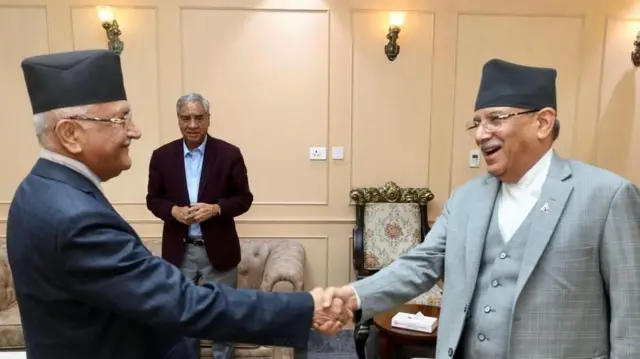 ओली, देउवा र प्रचण्ड