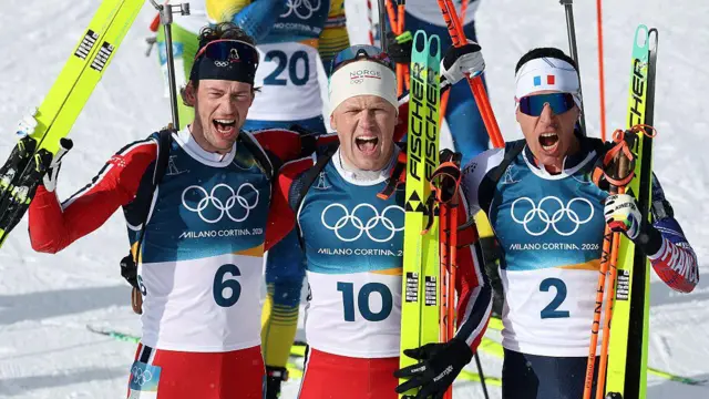 Стурла Холм Легрейд, Йоханнес Дале-Шевдал и Кентен Фийон Майе (слева направо)