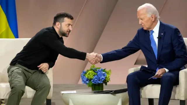 ፕረዚደንት ዘለንስኪ ምስ ጆ ባይደን